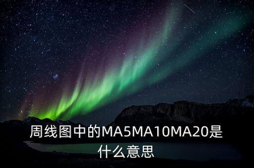 周線圖中的MA5MA10MA20是什么意思