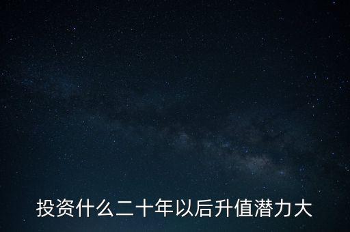 投資什么二十年以后升值潛力大