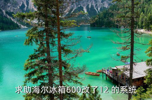 海爾冰箱用什么變革，求助海爾冰箱600改了12 的系統(tǒng)