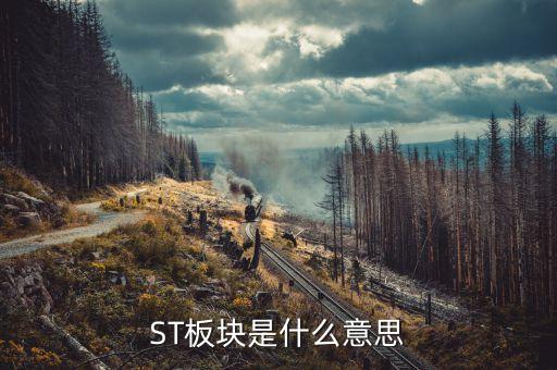 st板塊是什么意思，ST板塊是什么意思