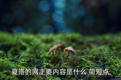 夏洛的網(wǎng)主要內(nèi)容是什么 簡短點