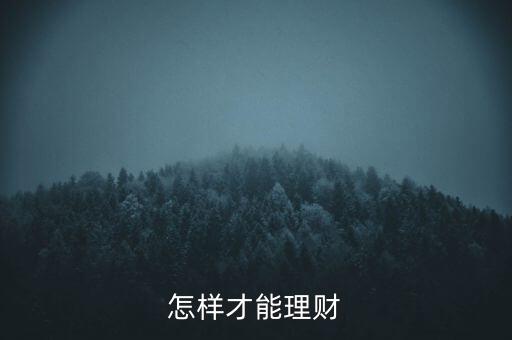 理財(cái)?shù)牧N習(xí)慣是什么，怎樣才能理財(cái)