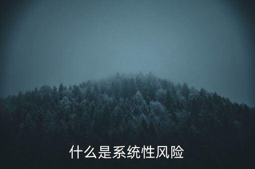 什么是系統(tǒng)性區(qū)域性風(fēng)險，什么是系統(tǒng)性風(fēng)險與區(qū)域性風(fēng)險