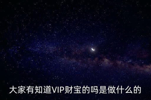 大家有知道VIP財(cái)寶的嗎是做什么的