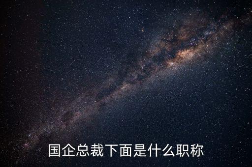 中信金融租賃總裁什么級別，國企總裁下面是什么職稱