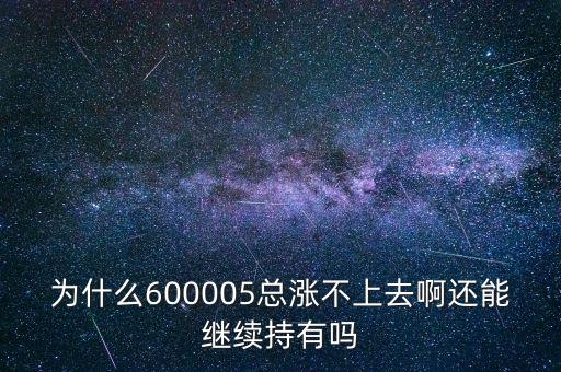 為什么600005總漲不上去啊還能繼續(xù)持有嗎