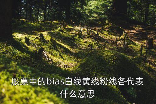 股票中的bias白線黃線粉線各代表什么意思