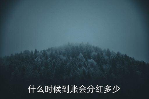 什么時(shí)候到賬會(huì)分紅多少