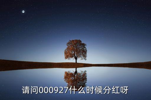 金一文化什么時(shí)候分紅，請(qǐng)問000927什么時(shí)候分紅呀