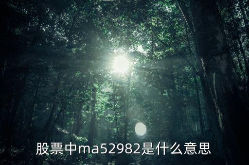 股票中ma52982是什么意思