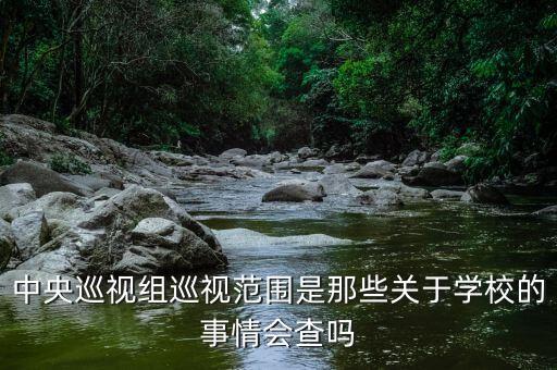 中央巡視組巡視范圍是那些關(guān)于學(xué)校的事情會查嗎