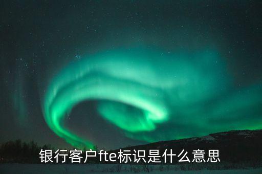 fte賬戶是什么意思，銀行客戶fte標(biāo)識是什么意思