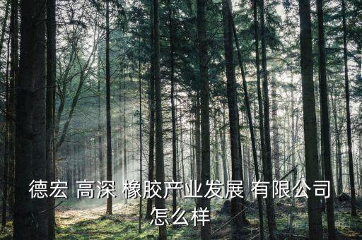 高深橡膠有限公司,吉林省高深環(huán)保科技有限公司