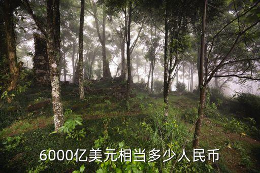 6000億美元相當(dāng)多少人民幣