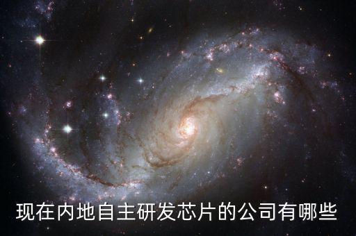 現(xiàn)在內(nèi)地自主研發(fā)芯片的公司有哪些