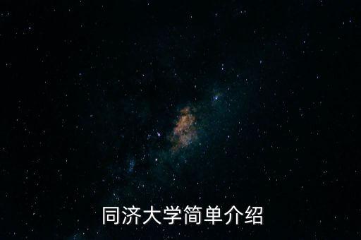  同濟大學簡單介紹