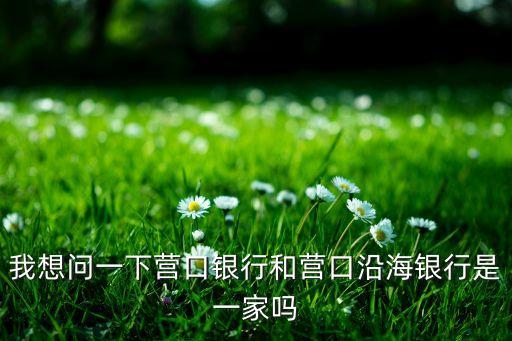 我想問(wèn)一下?tīng)I(yíng)口銀行和營(yíng)口沿海銀行是一家嗎