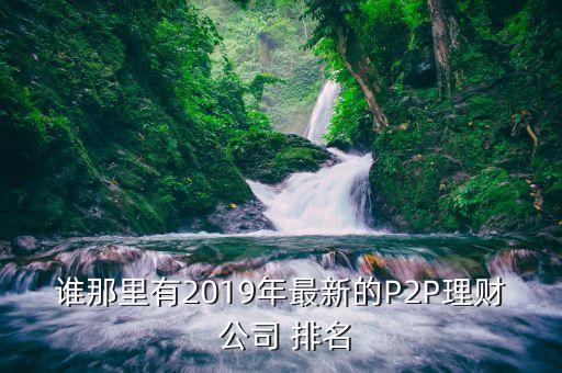 世界p2p公司排名,北京的p2p公司排名