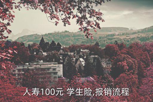 人壽100元 學(xué)生險,報銷流程