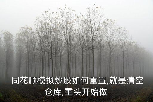 同花順的股票賣完了怎么刪除啊