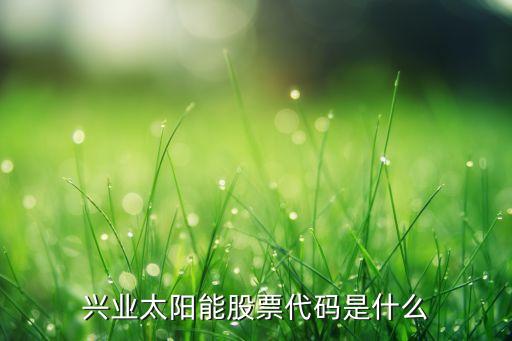 興業(yè)太陽能股票代碼是什么