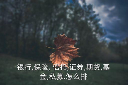 銀行,保險(xiǎn), 信托,證券,期貨,基金,私募.怎么排