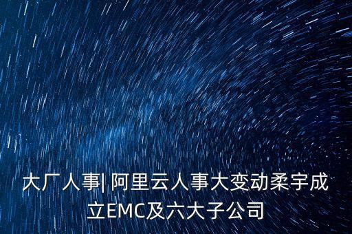 大廠人事| 阿里云人事大變動柔宇成立EMC及六大子公司