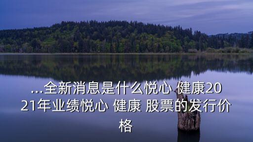 ...全新消息是什么悅心 健康2021年業(yè)績(jī)悅心 健康 股票的發(fā)行價(jià)格