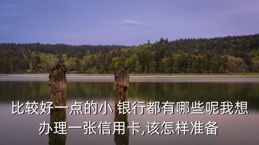 比較好一點的小 銀行都有哪些呢我想辦理一張信用卡,該怎樣準備