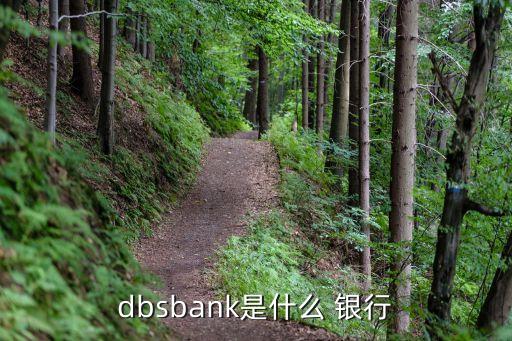 dbsbank是什么 銀行