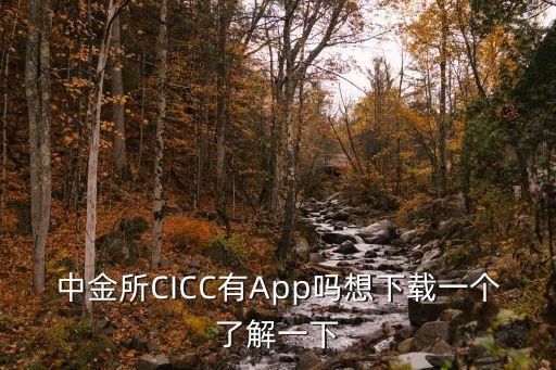 中金所CICC有App嗎想下載一個了解一下