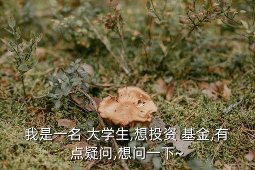 我是一名 大學(xué)生,想投資 基金,有點(diǎn)疑問(wèn),想問(wèn)一下~