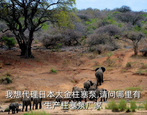 我想代理日本大金柱塞泵,請問哪里有生產(chǎn)柱塞泵廠家