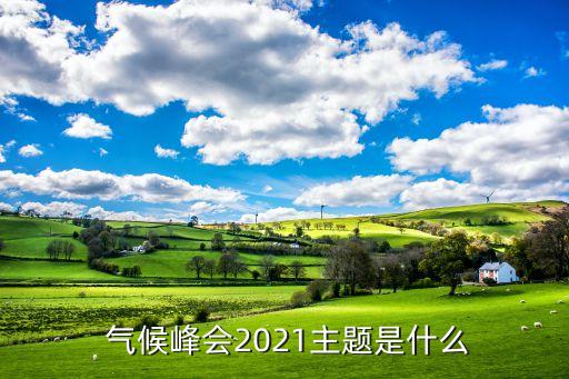  氣候峰會(huì)2021主題是什么