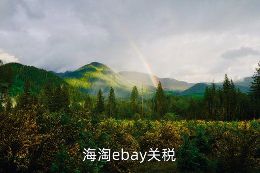 海淘ebay關稅