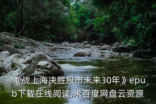 《戰(zhàn)上海決勝股市未來(lái)30年》epub下載在線閱讀,求百度網(wǎng)盤(pán)云資源