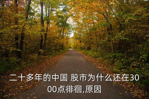 二十多年的中國(guó) 股市為什么還在3000點(diǎn)徘徊,原因