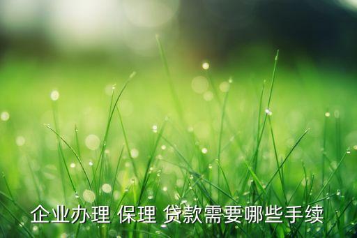 銀行保理貸款,銀行辦理貸款需要什么材料