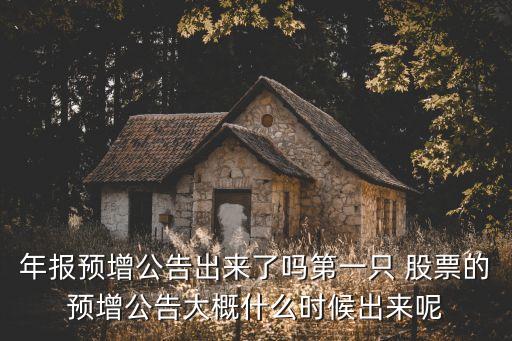 年報預(yù)增公告出來了嗎第一只 股票的預(yù)增公告大概什么時候出來呢