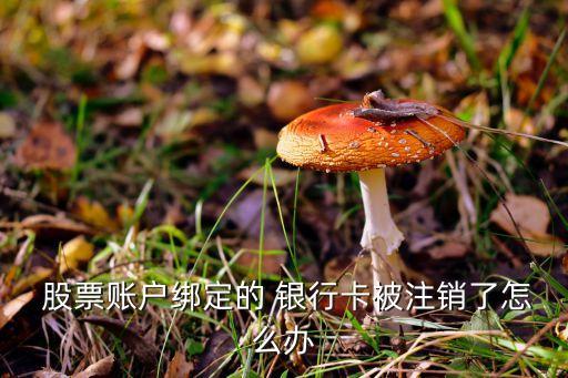  股票賬戶(hù)綁定的 銀行卡被注銷(xiāo)了怎么辦