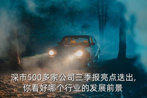 深市500多家公司三季報(bào)亮點(diǎn)迭出,你看好哪個(gè)行業(yè)的發(fā)展前景