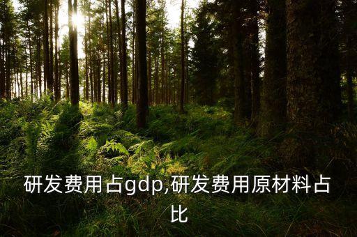 中國研發(fā)費用占gdp,研發(fā)費用原材料占比