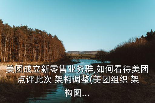 美團成立新零售業(yè)務群,如何看待美團 點評此次 架構(gòu)調(diào)整(美團組織 架構(gòu)圖...