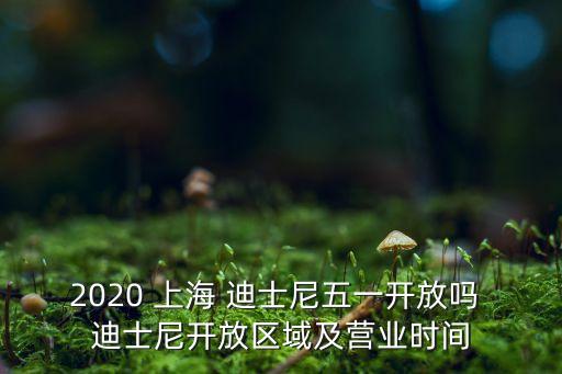 2020 上海 迪士尼五一開放嗎 迪士尼開放區(qū)域及營業(yè)時間