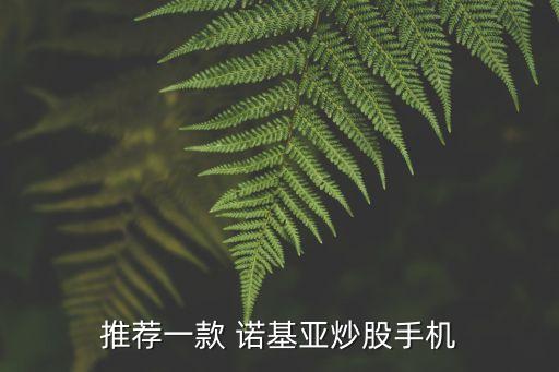 推薦一款 諾基亞炒股手機(jī)