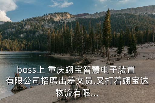 boss上 重慶翊寶智慧電子裝置 有限公司招聘出差文員,又打著翊寶達(dá)物流有限...