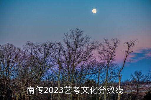 南傳2023藝考文化分?jǐn)?shù)線(xiàn)