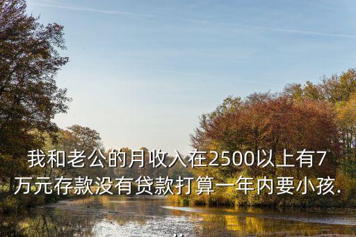 我和老公的月收入在2500以上有7萬元存款沒有貸款打算一年內(nèi)要小孩...