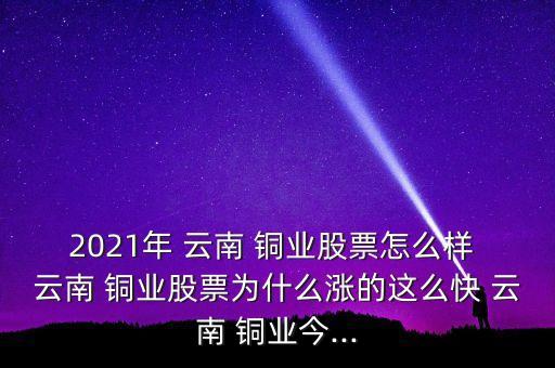 2021年 云南 銅業(yè)股票怎么樣 云南 銅業(yè)股票為什么漲的這么快 云南 銅業(yè)今...