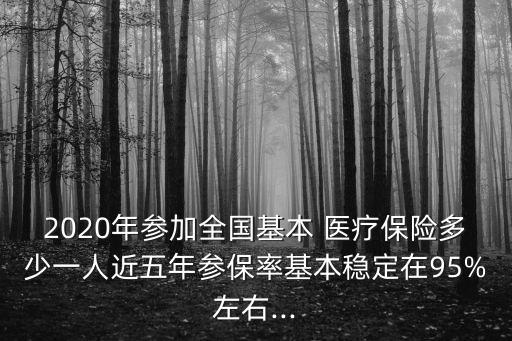 2020年參加全國(guó)基本 醫(yī)療保險(xiǎn)多少一人近五年參保率基本穩(wěn)定在95%左右...